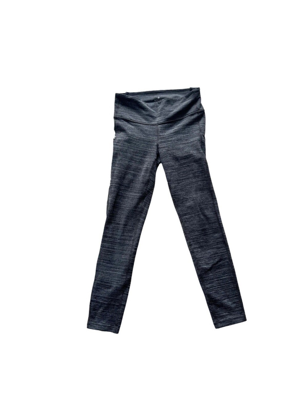 Athleta Women’s Small Gray Cross Front Waistband Leggings Yoga Pants Stretch